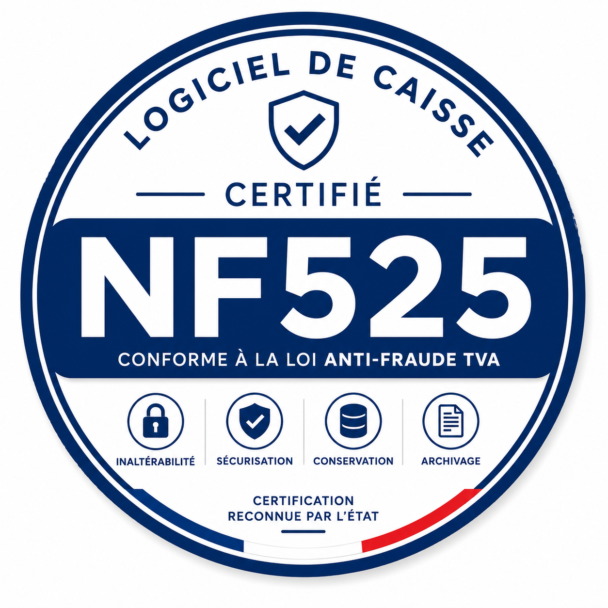 Logiciel de caisse enregistreuse gratuit certifié NF525 conforme facturation électronique